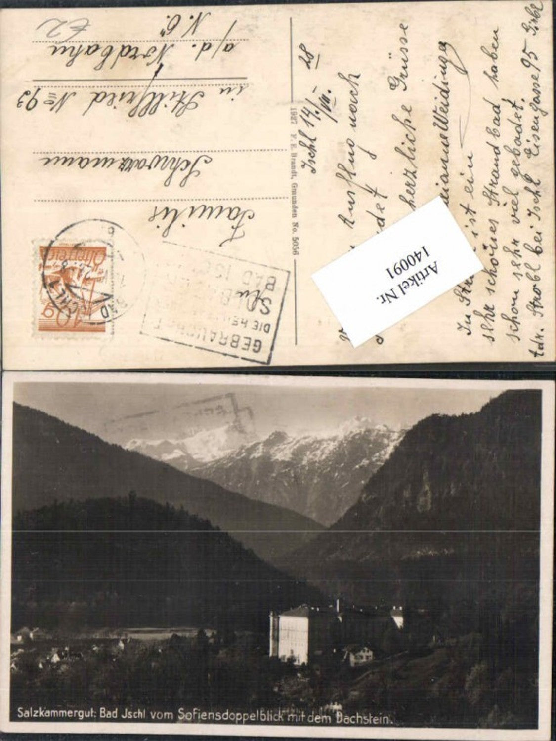 140091,Bad Ischl vom Sophiendoppelblick