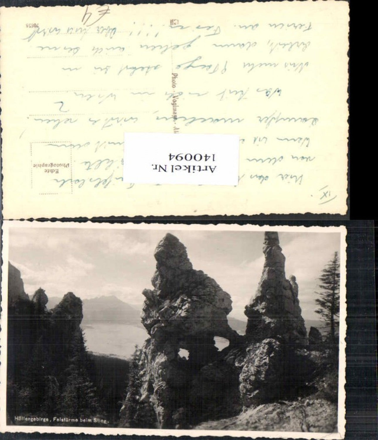 140094,Höllengebirge bei Ebensee Felstürme beim STieg