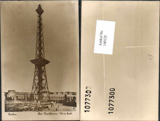 140125,Berlin Funkturm 1930