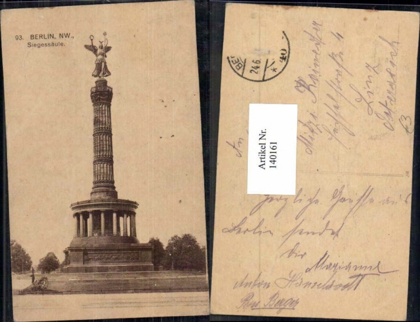 140161, Berlin Victory Column 1915