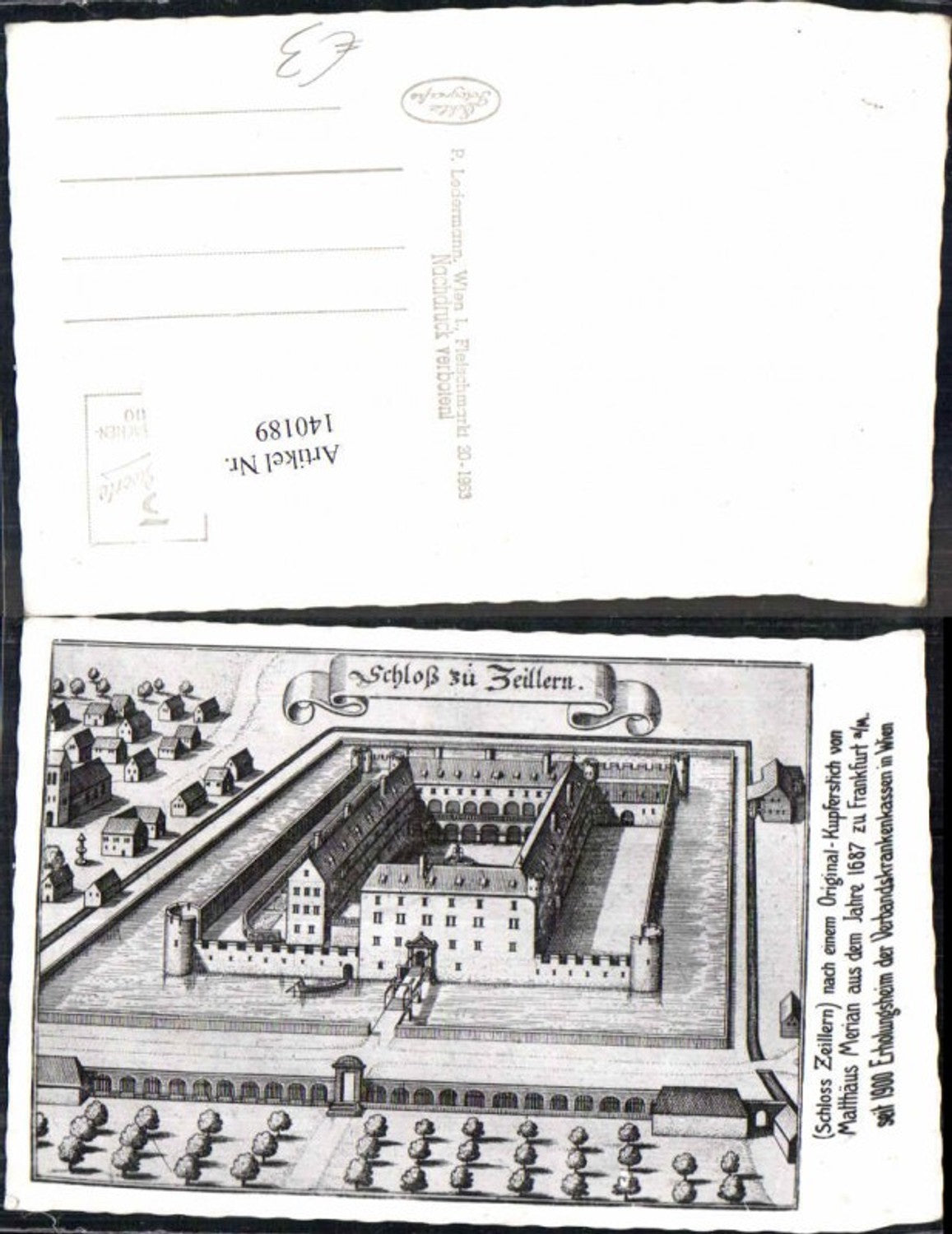 140189,Zeillern bei Amstetten nach Stich Merian