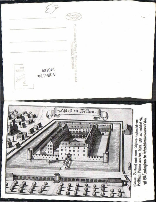 140189,Zeillern bei Amstetten nach Stich Merian