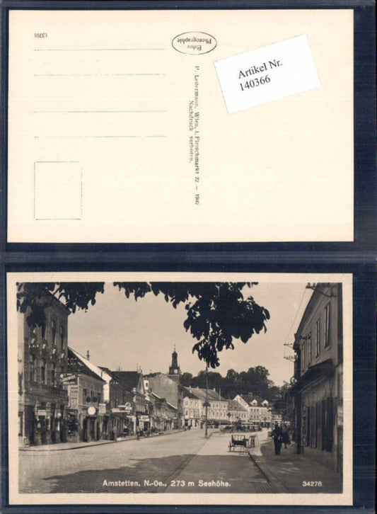 140366,Amstetten Partie im Ort 1930