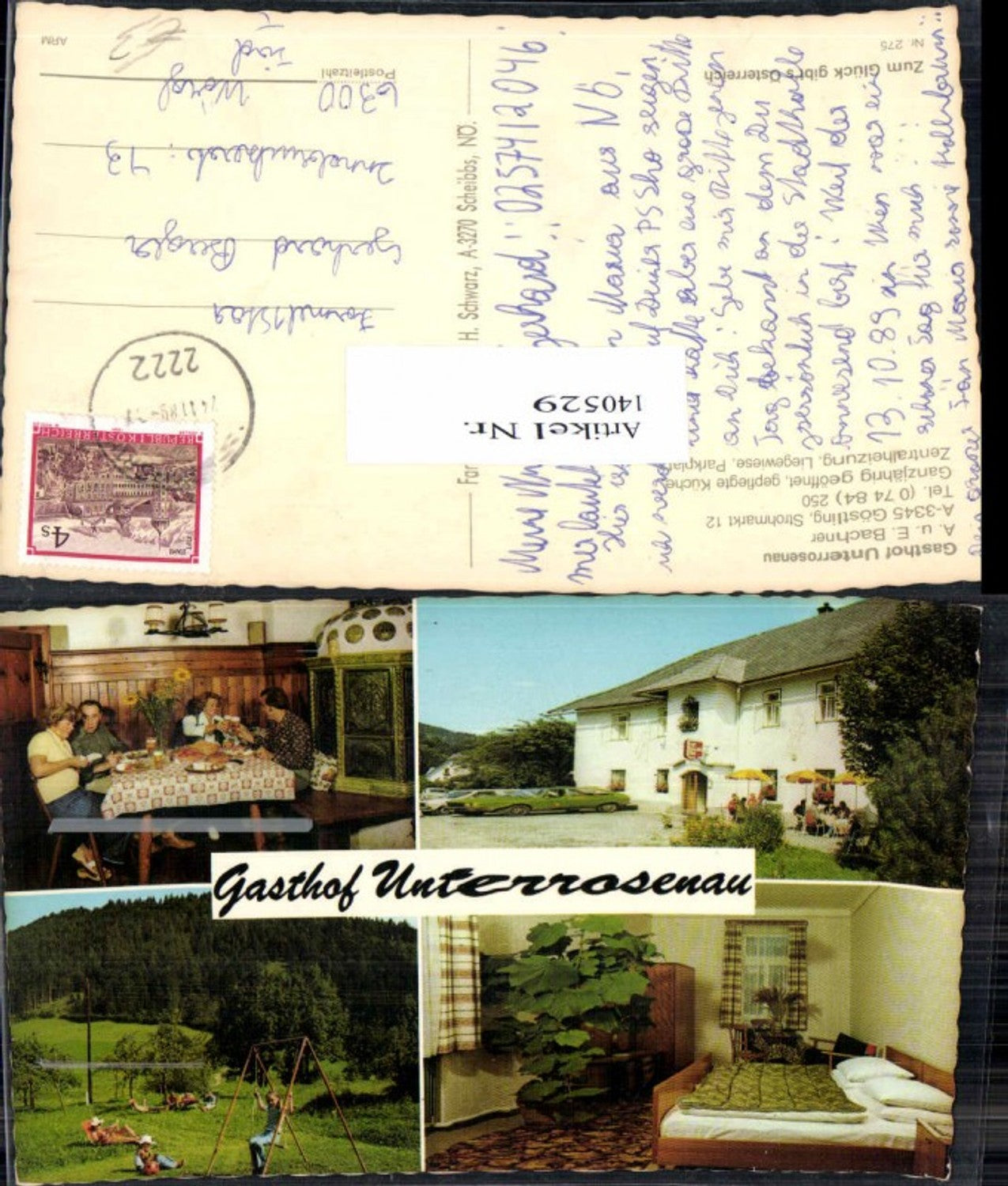 140529,Gasthaus Unterrosenau Rosenau Göstling 1975