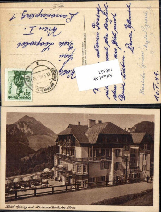 140532,Hotel Gösing a.d. Mariazellerbahn bei Mariazell Wienerbruck