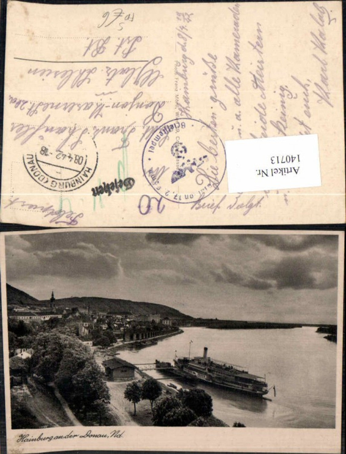 140713,Hainburg a.d. Donau Landungsplatz Dampfer