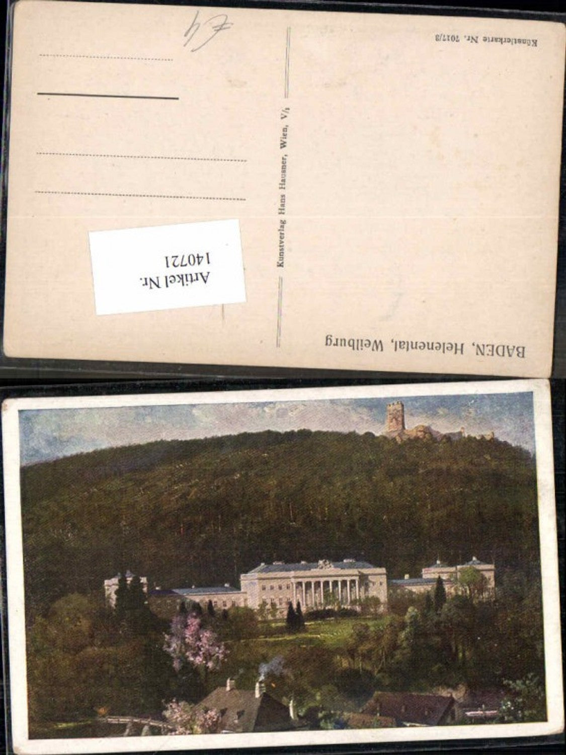 140721,Baden b. Wien Künstlerkarte