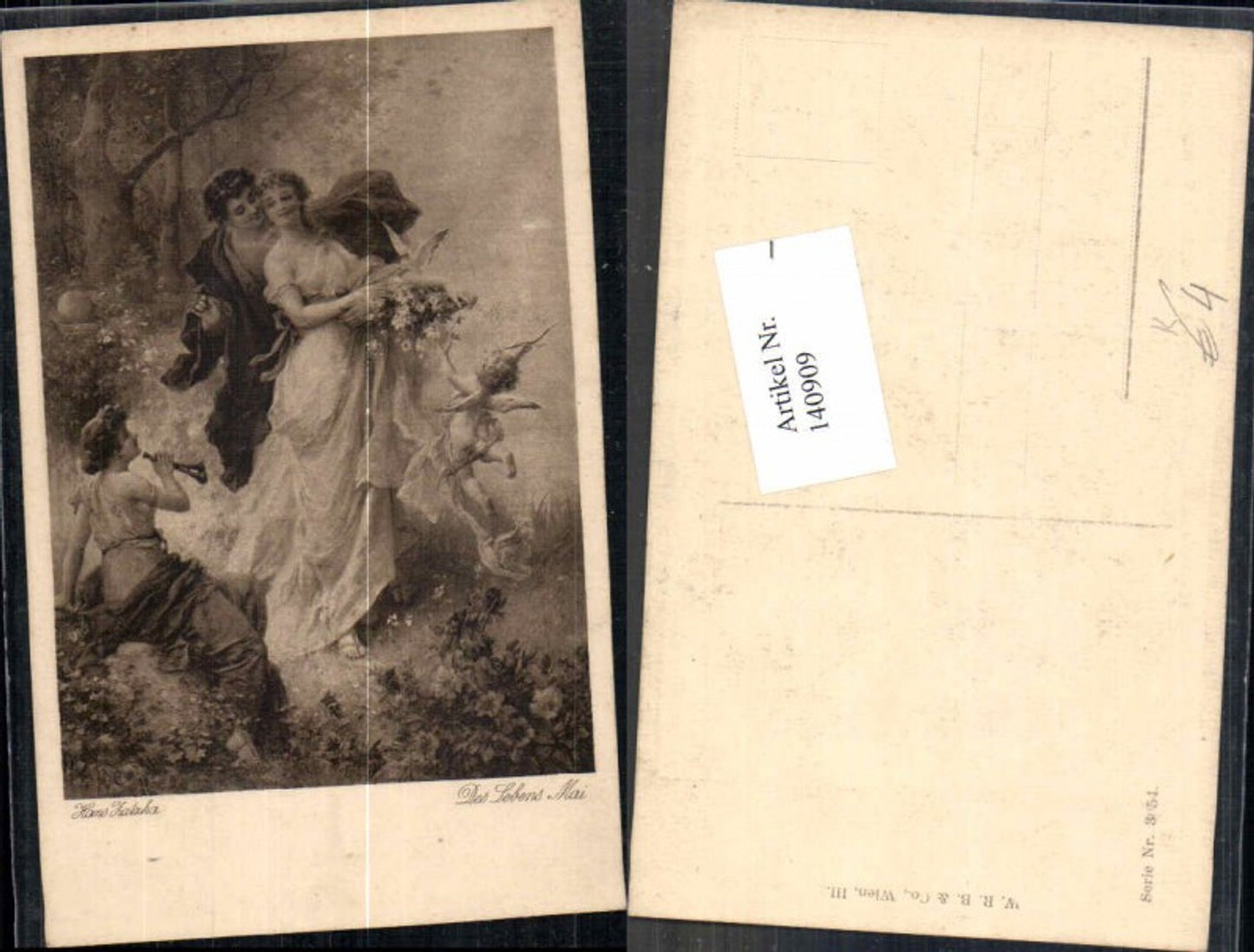 140909,Hans Zatzka Engel Des Lebens Mai Amor