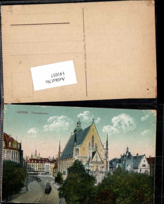 141037,Leipzig Thomaskirche Kirche Strassenansicht
