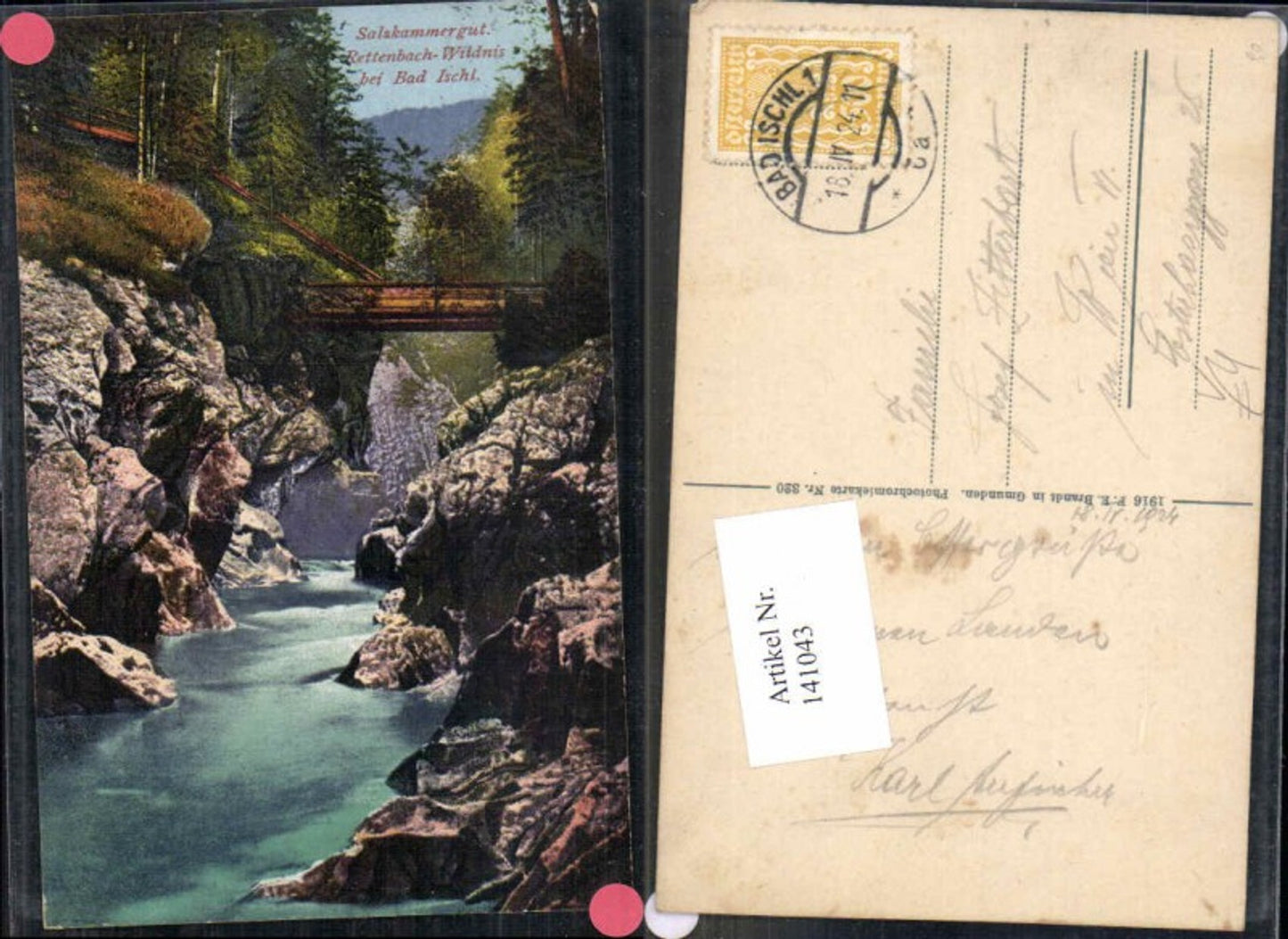 141043,Rettenbach Wildnis bei Ischl pub Brandt 320