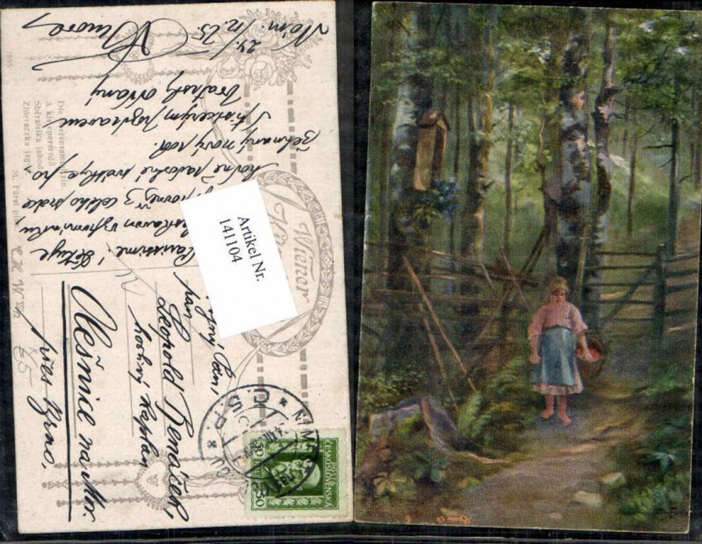 141104,M. Fürst Beerensammlerin Kind im Wald