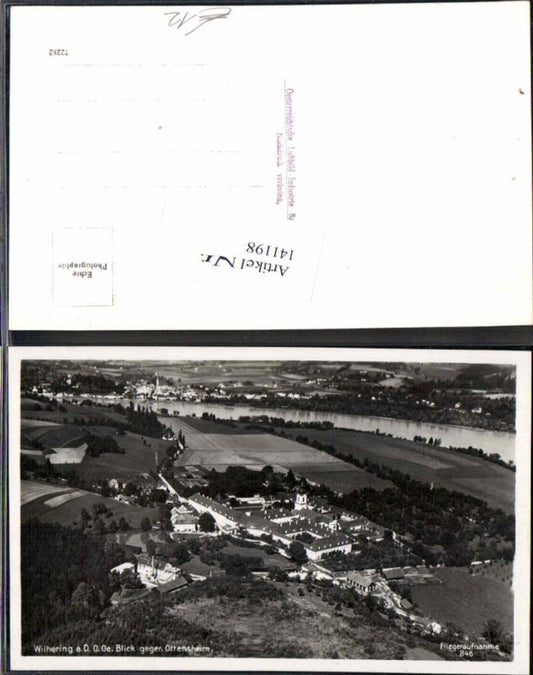 141198,Fliegeraufnahme Nr 846 Ottensheim Wilhering b. Linz