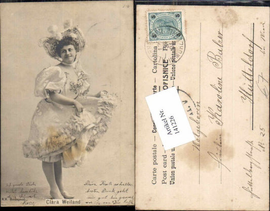 141226,Clara Weiland m. Kleid Glamour Mode Fashion