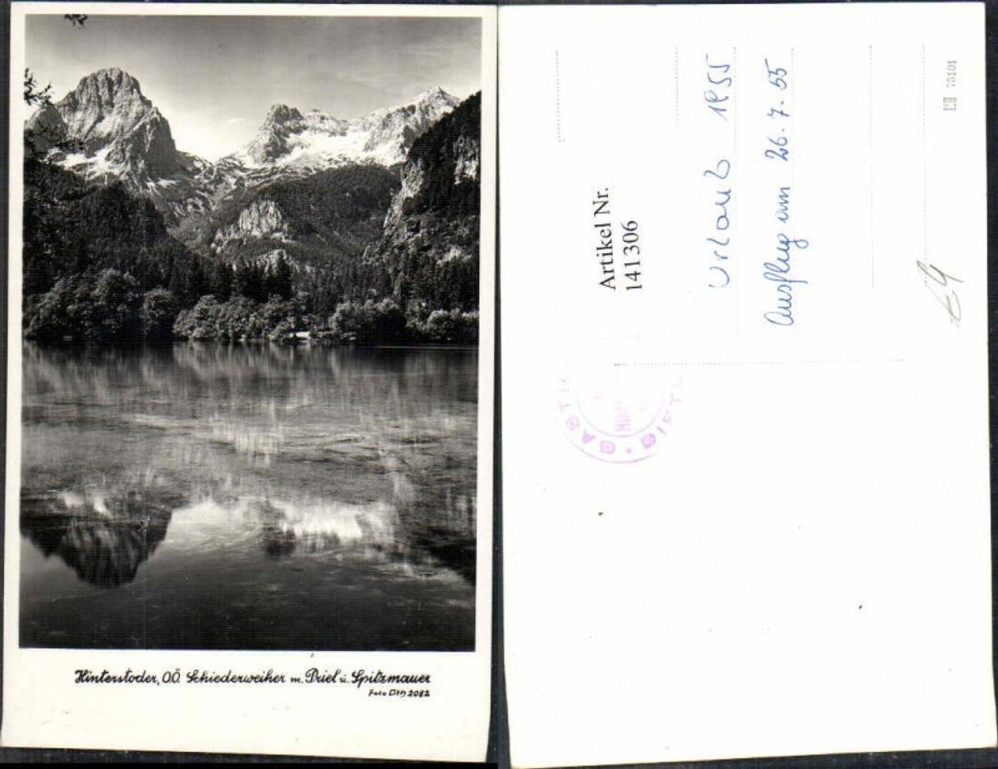 141306,Hinterstoder Schiederweiher m. Priel pub Foto Oth Nr 2082