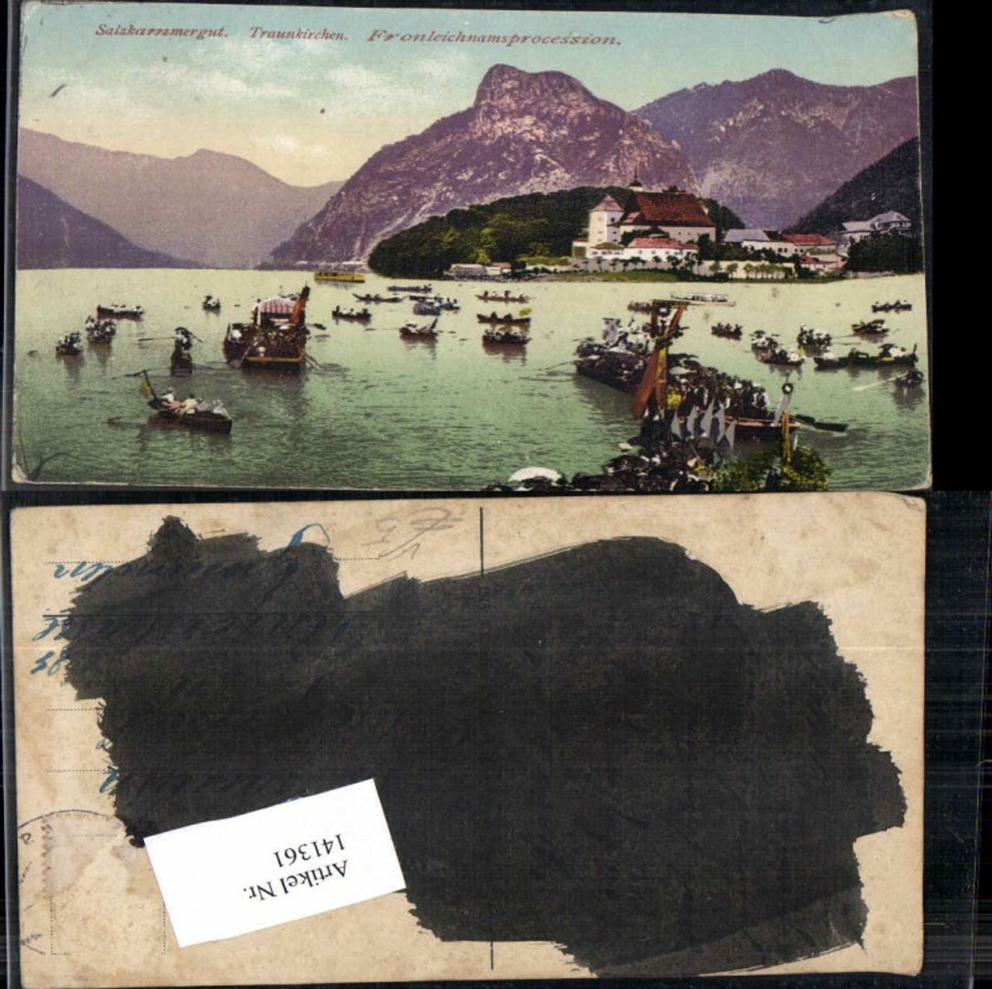 141361,Salzkammergut Traunkirchen Fronleichnamsprocession Brandt