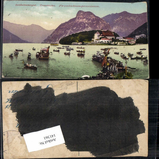 141361,Salzkammergut Traunkirchen Fronleichnamsprocession Brandt