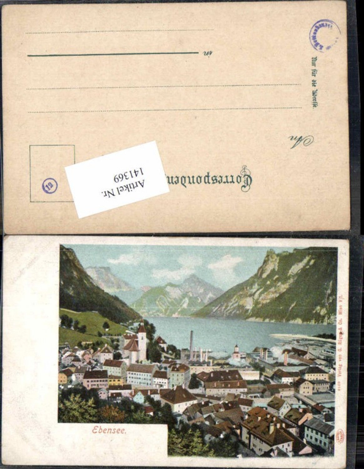 141369,Ebensee am Traunsee 1902