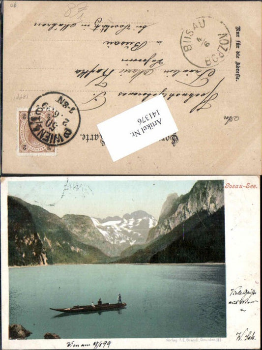 141376,Gosau Gosausee Boot pub Brandt Nr 111