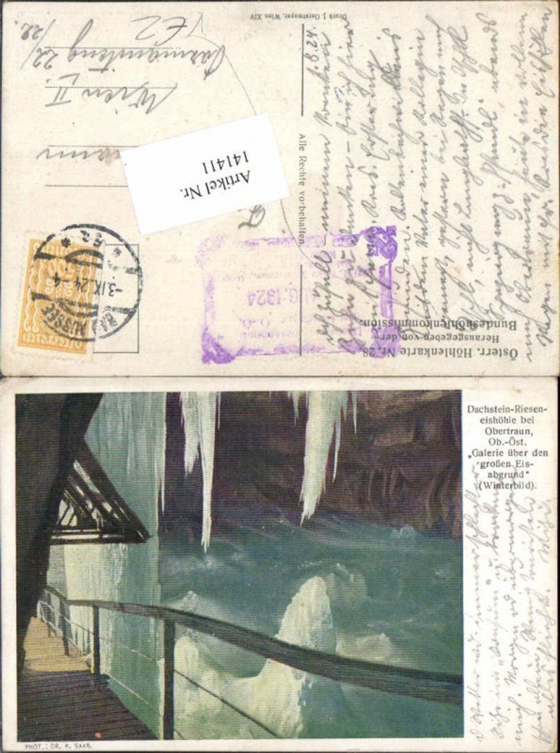 141411,Höhlenkarte Ramsau Dachstein Obertraun