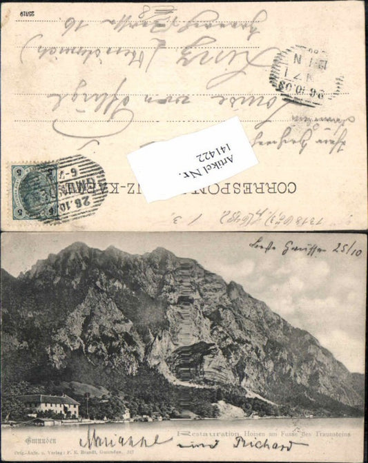 141422,Gmunden am Traunsee Restauration Hoisn um 1900 RAR