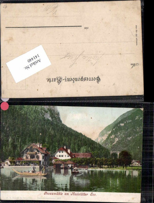 141440,Gasthaus Gosaumühle bei Gosau Hallstatt Hallstättersee Brandt 563