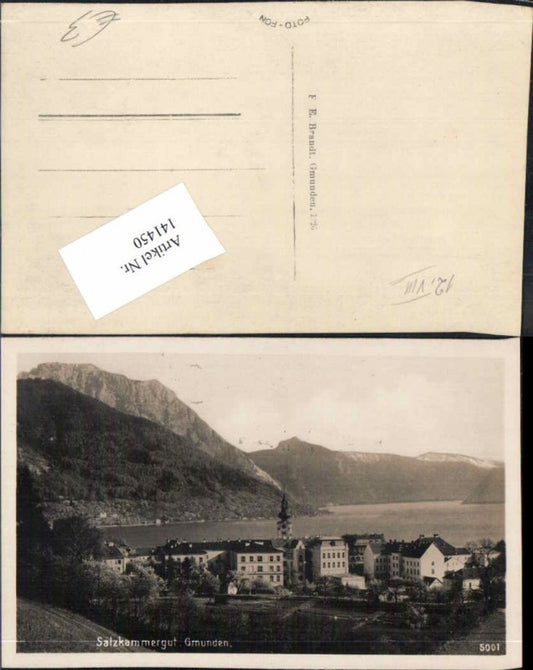 141450,Gmunden am Traunsee 1920 Brandt 5001
