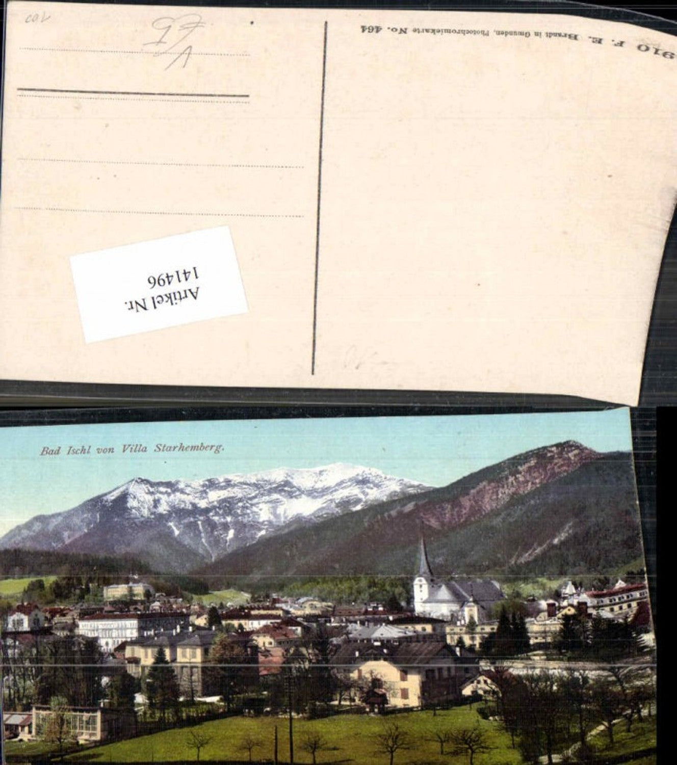 141496,Bad Ischl m. Villa Starhemberg Brandt 464