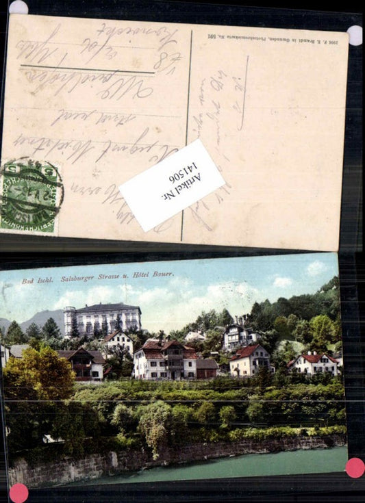 141506,Bad Ischl Salzburger Strasse m. Hotel Bauer Brandt 591