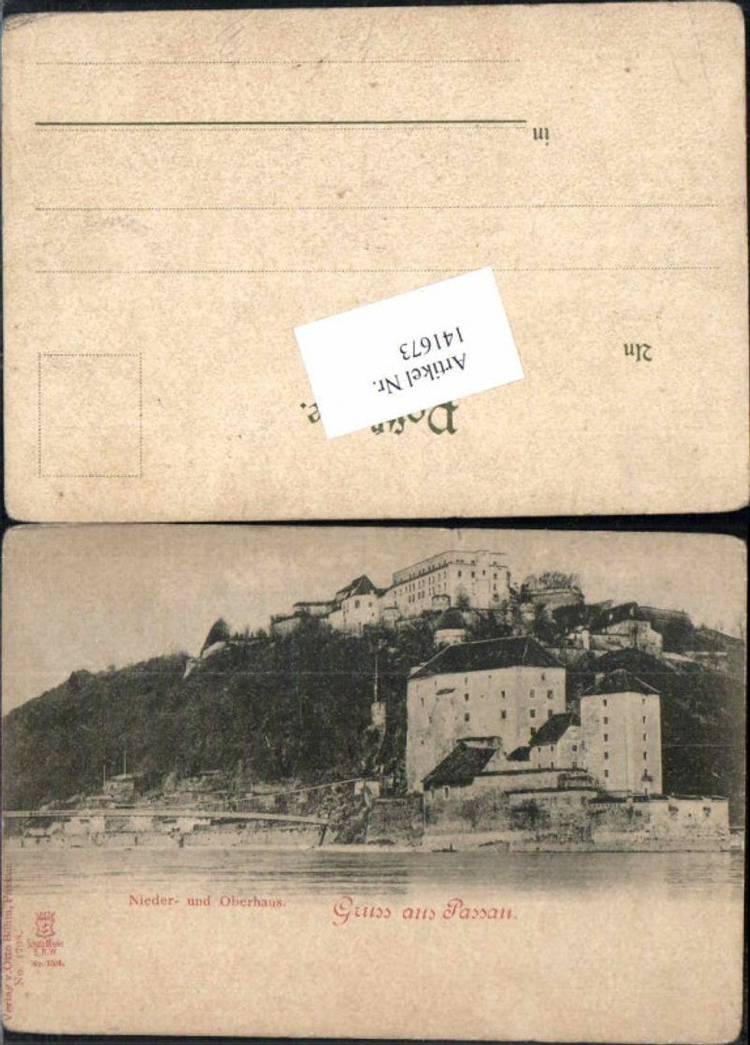 141673,Passau Gruss aus Oberhaus Niederhaus