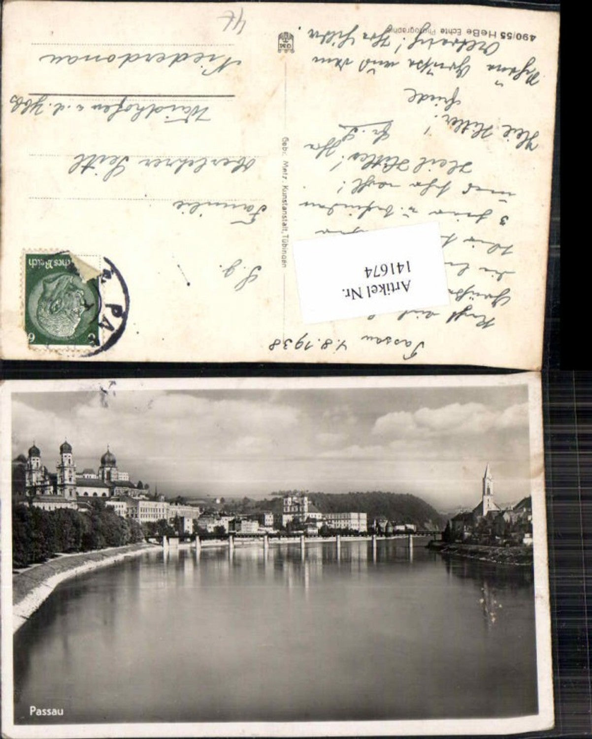 141674,Passau Quai Partie 1938