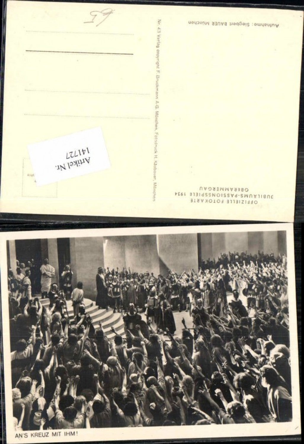 141727, Oberammergau Passion Play 1934
