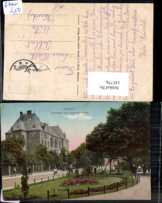 141776,Eisleben Schlossplatz Luther Gymnasium