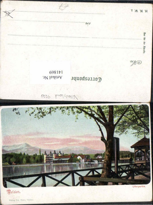 141869,Velden am Wörthersee Uferpartie 1900