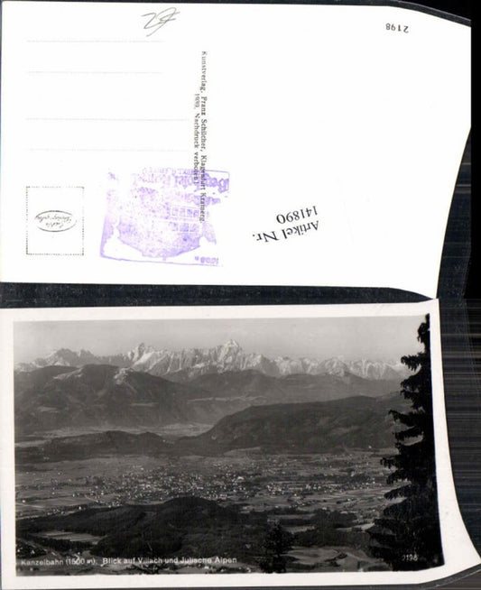 141890,Kanzelbahn Blick auf Villach