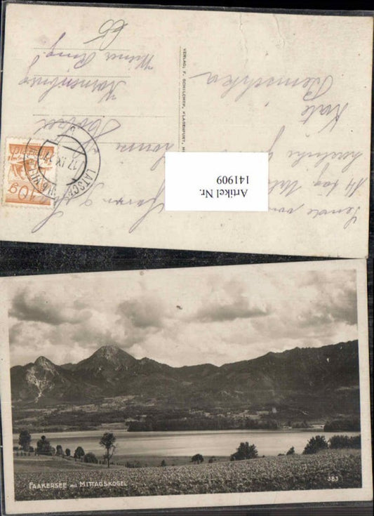 141909,Faakersee Faak am See Mittagskogel 1925
