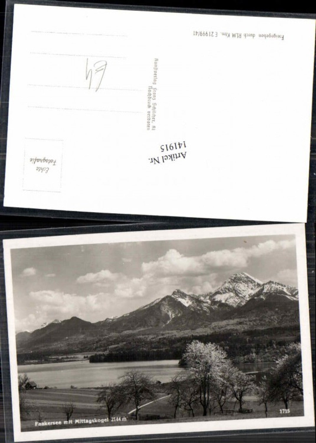 141915,Faak Faakersee Mittagskogel