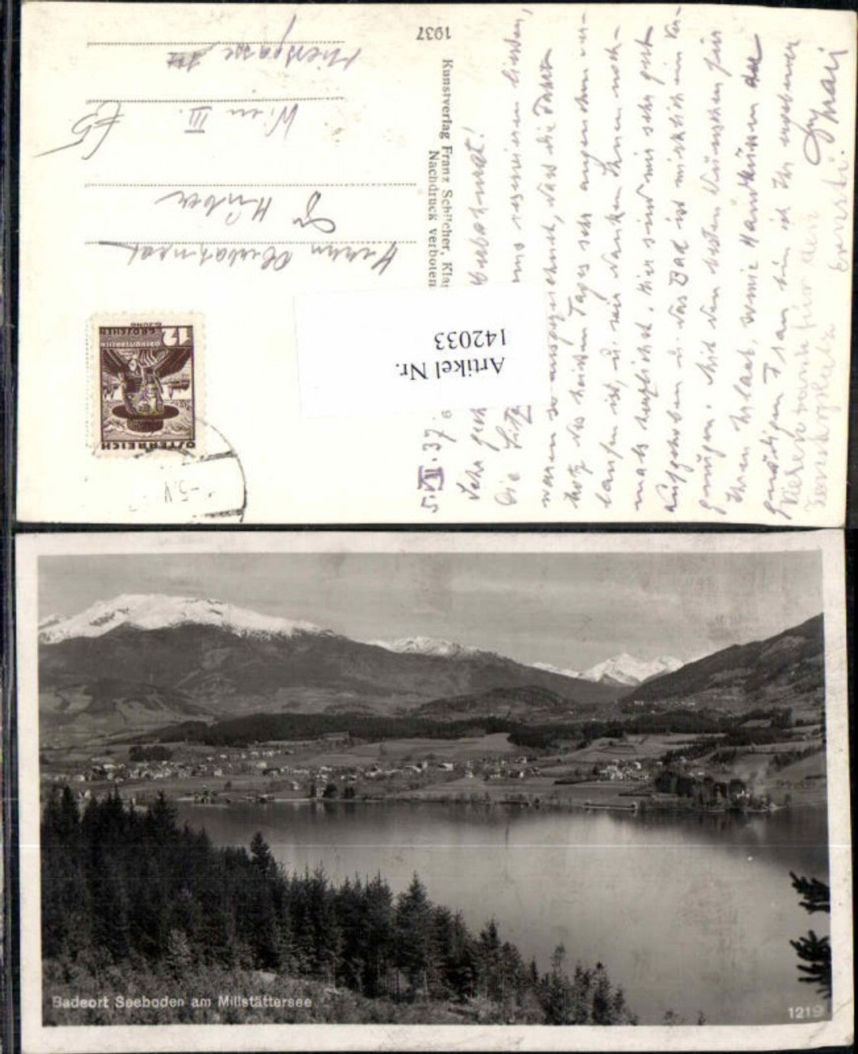 142033,Seeboden am Millstättersee 1937