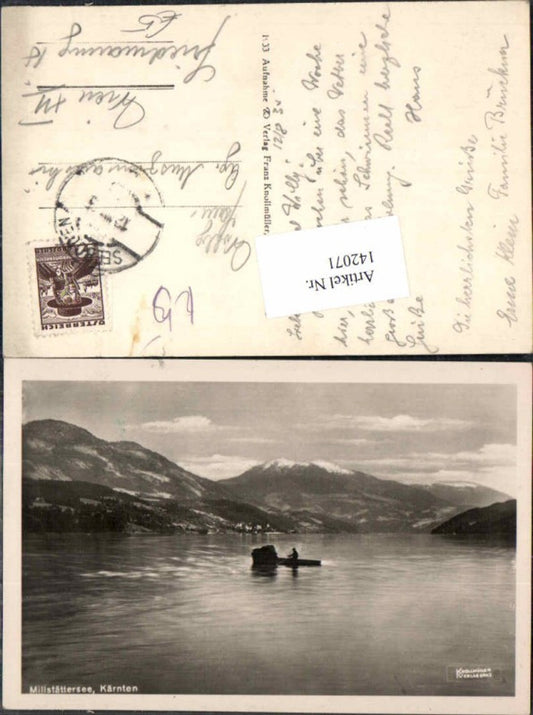 142071,Millstatt Millstättersee Überfuhr 1925