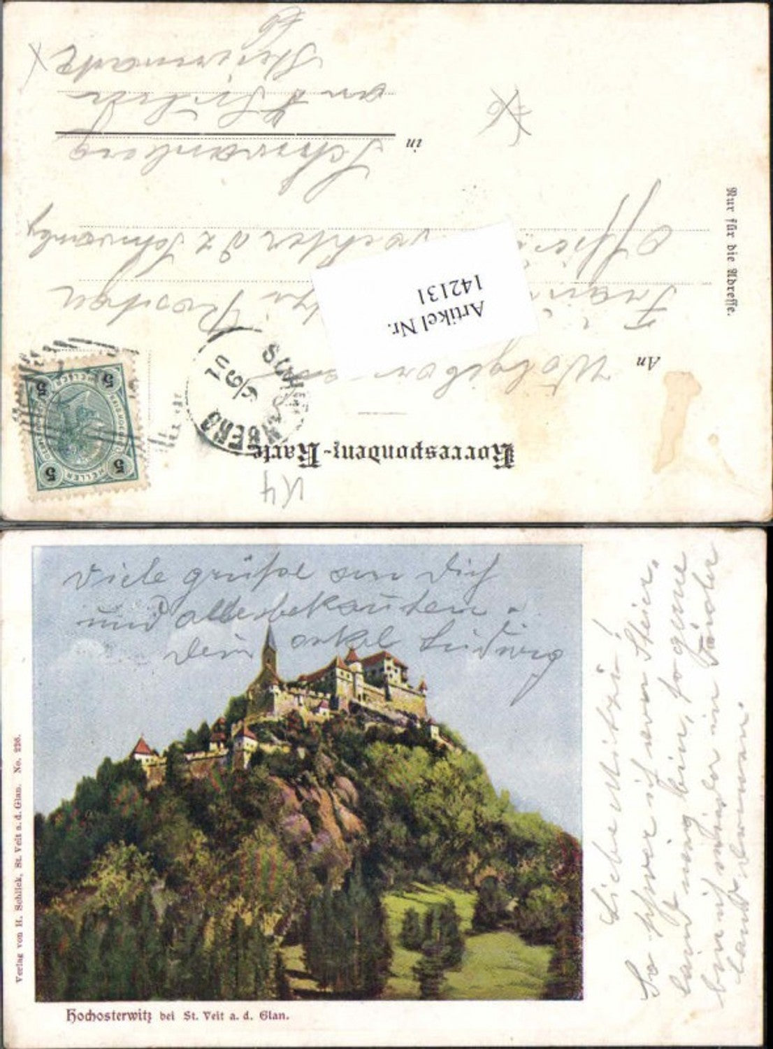 142131,Hochosterwitz bei St Veit a.d. Glan 1900