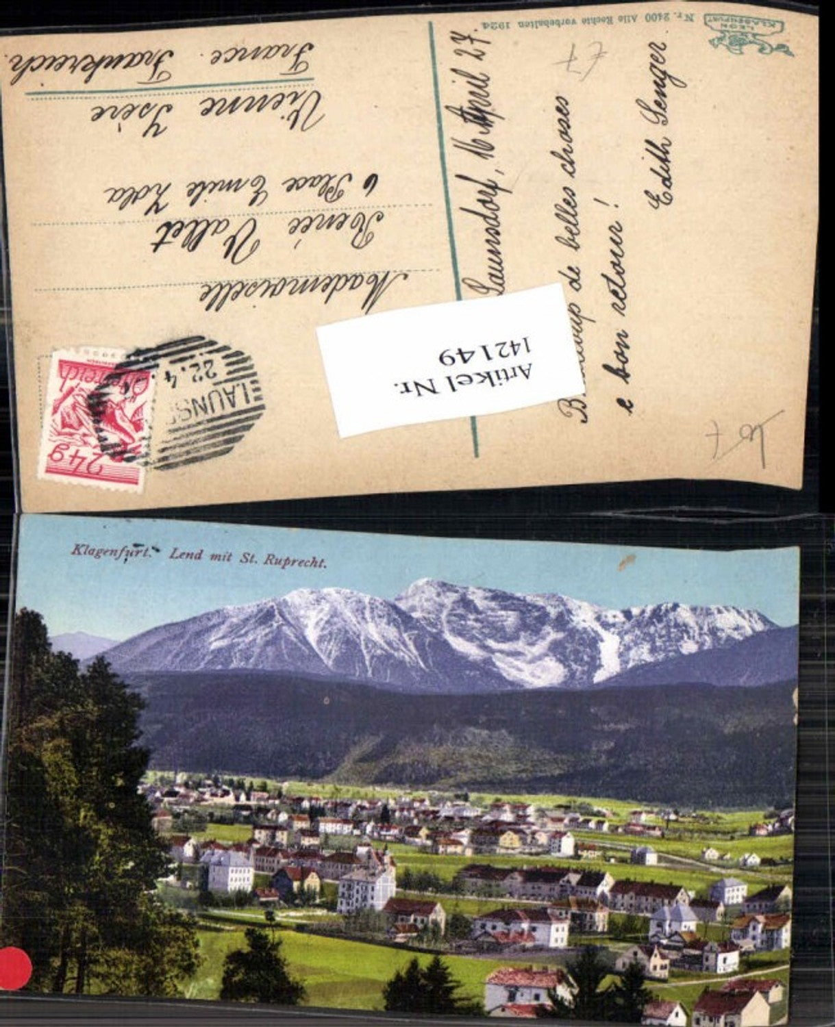 Alte Ansichtskarte – Old Postcard