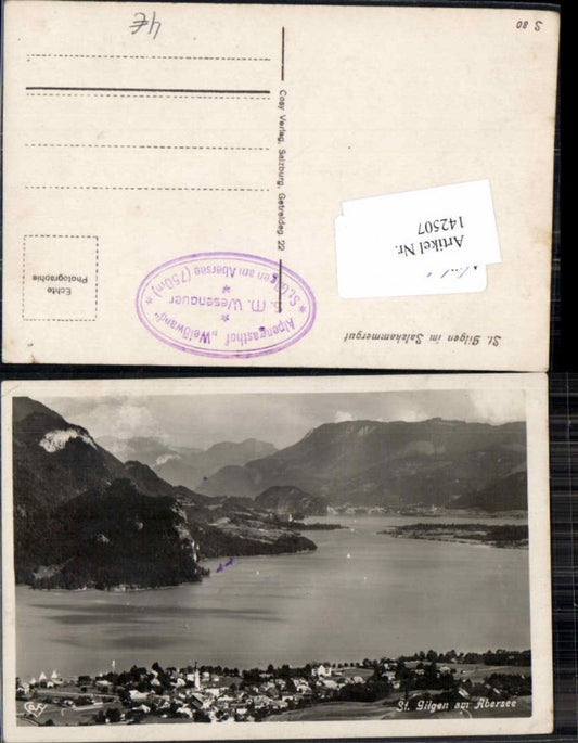 142507,St Gilgen am Abersee 1930