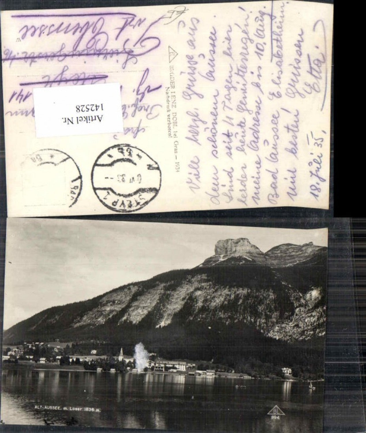 Alte Ansichtskarte – Old Postcard