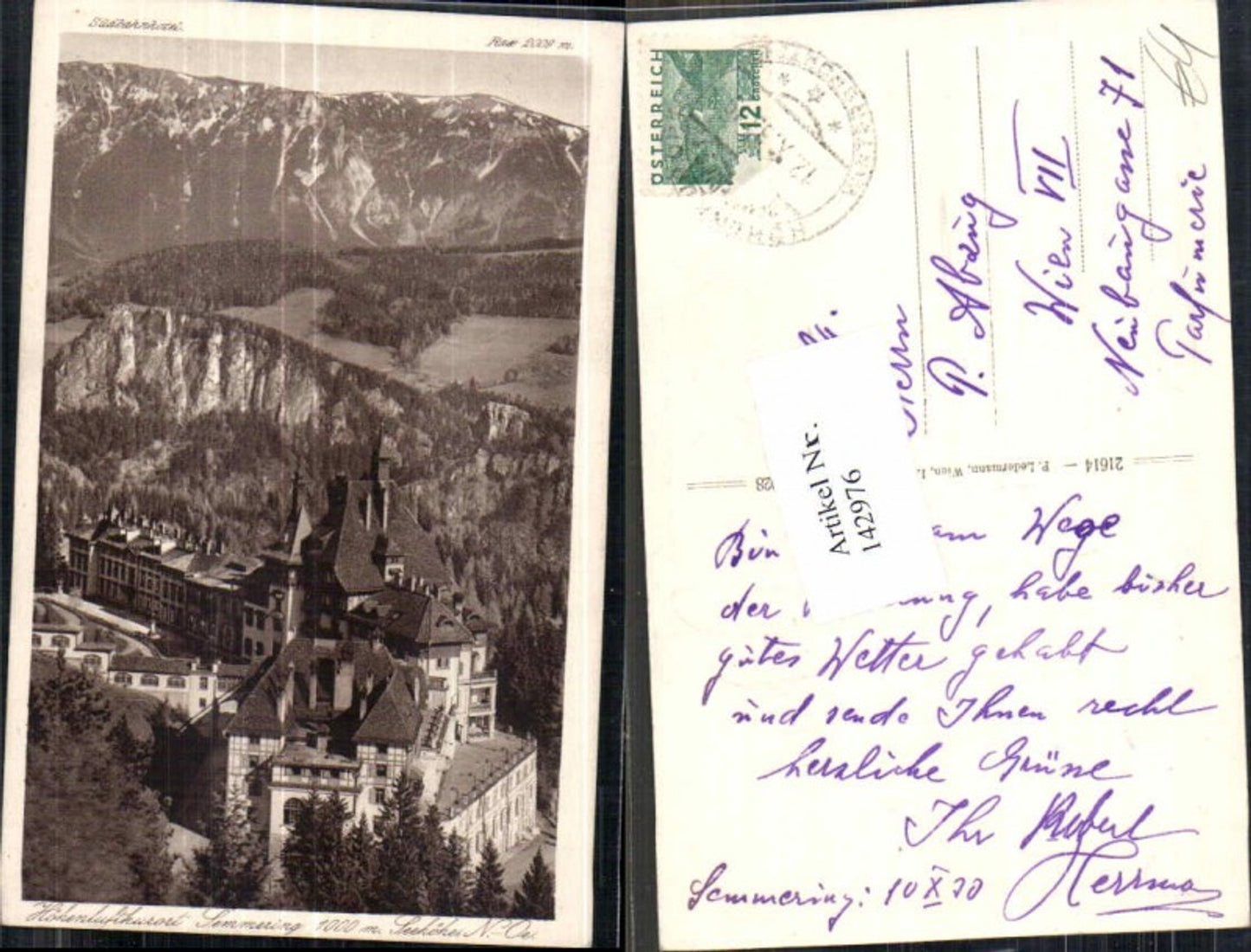 142976,Semmering m. Rax