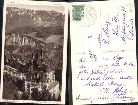 142976,Semmering m. Rax