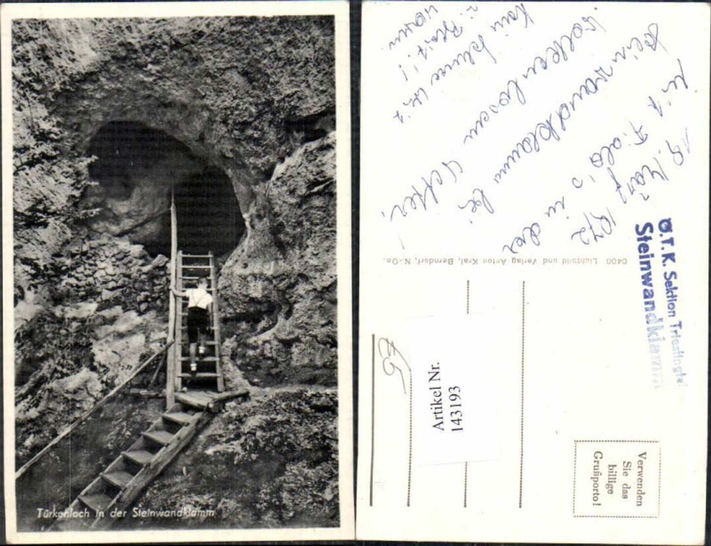 143193,Steinwandklamm Steinloch Weissenbach a.d. Triesting Furth