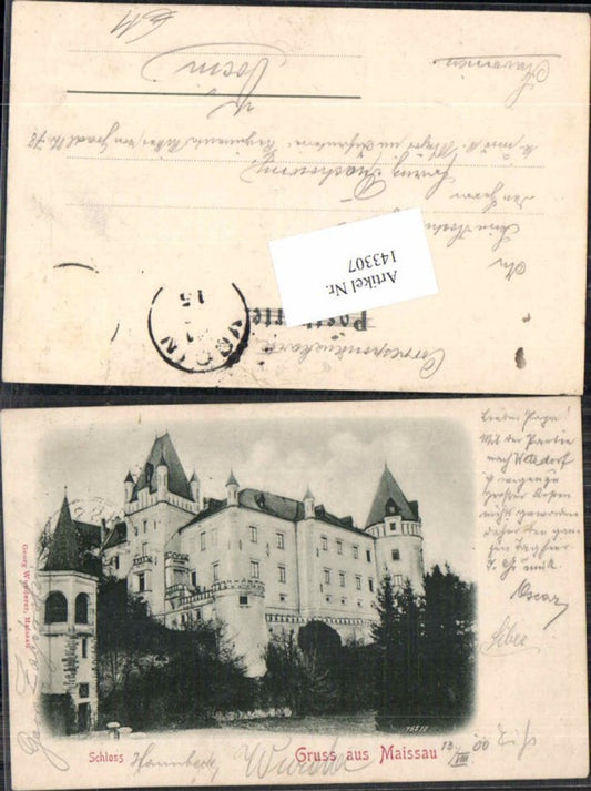 143307,Gruss aus Maissau Schloss um 1900
