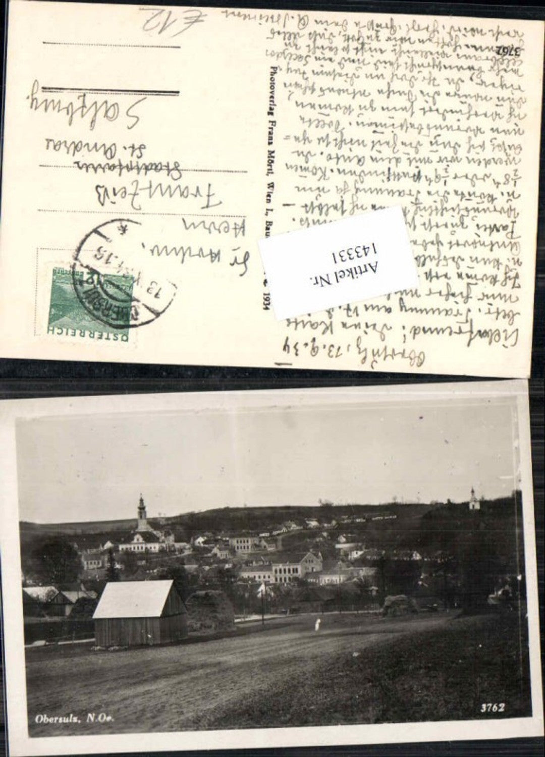 143331,Obersulz Sulz 1930 Stangau