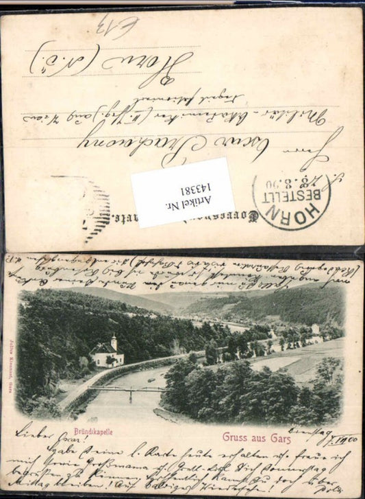 143381,Gruss aus Gars am Kamp Bründlkapelle 1899