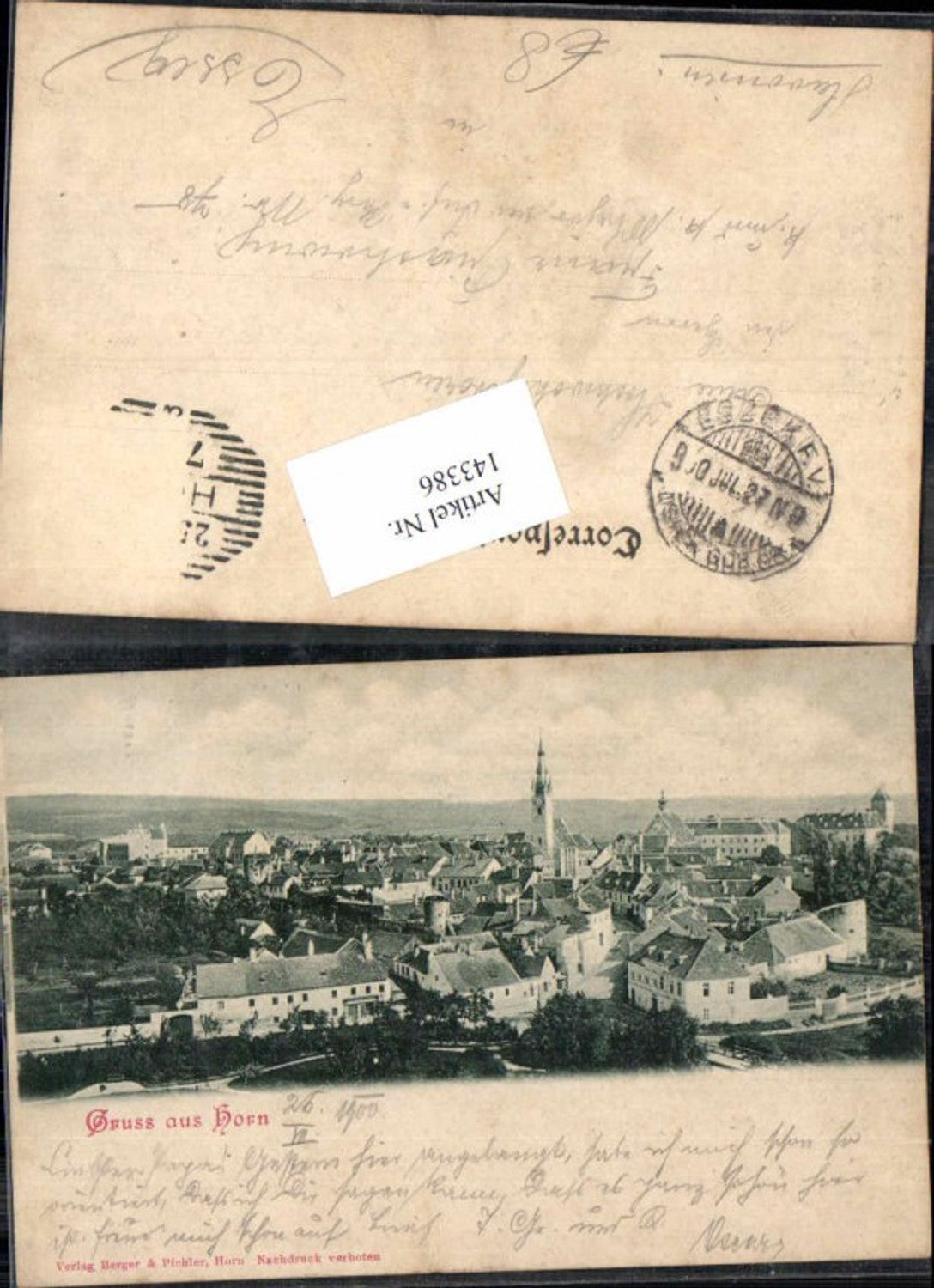 143386,Gruss aus Horn 1900