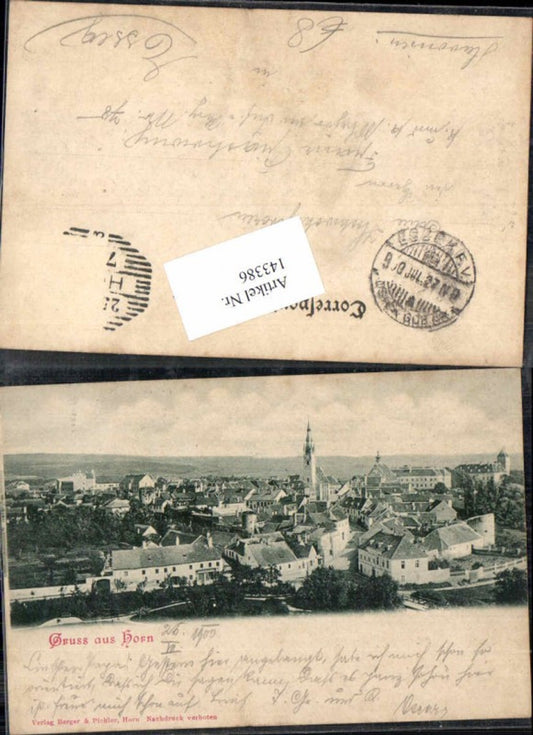 143386,Gruss aus Horn 1900
